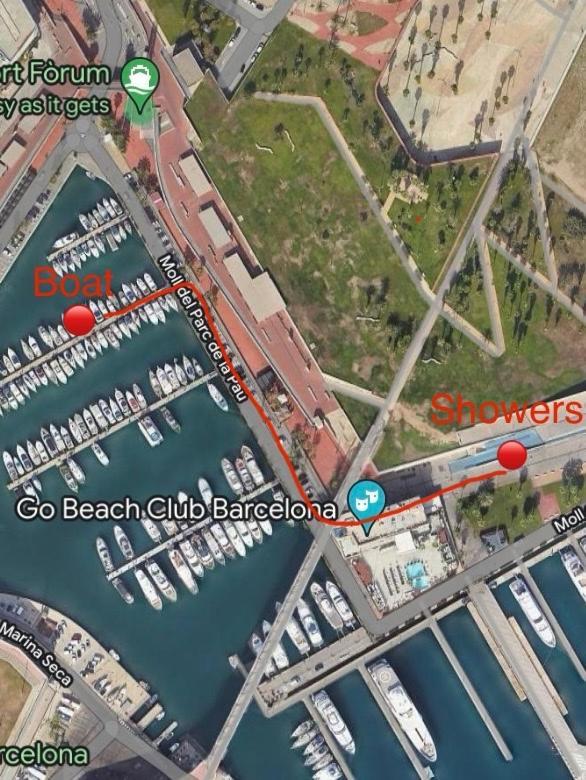 !!Boat With Ac In Port Forum 2 Bikes Included!! Hotel Sant Adria de Besos Exterior foto